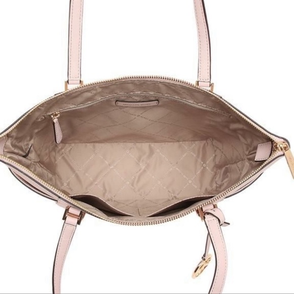 MICHAEL KORS CHARLOTTE LARGE TOP ZIP POWDER BLUSH - Picture 14 of 16